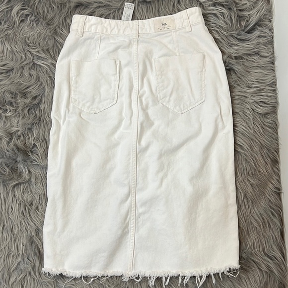 ZARA WHITE SKIRT SIZE S - Picture 10 of 13